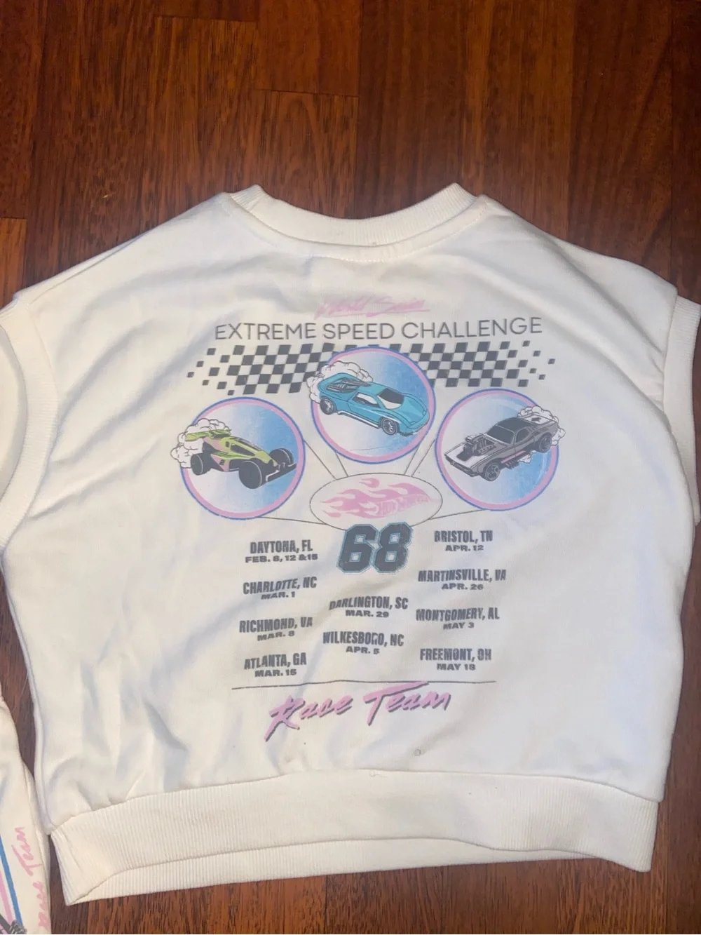 Target Hot wheels graphic sweatshirt and short set size 3t